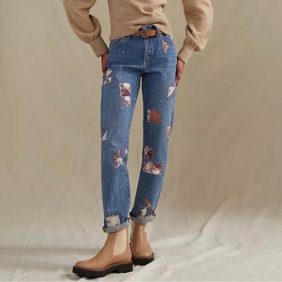 Anthropologie Denim - 2 for $40 ✨ Pilcro and the Letterpress (Anthropologie) patchwork jeans